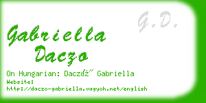 gabriella daczo business card